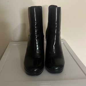 Black ankle boots